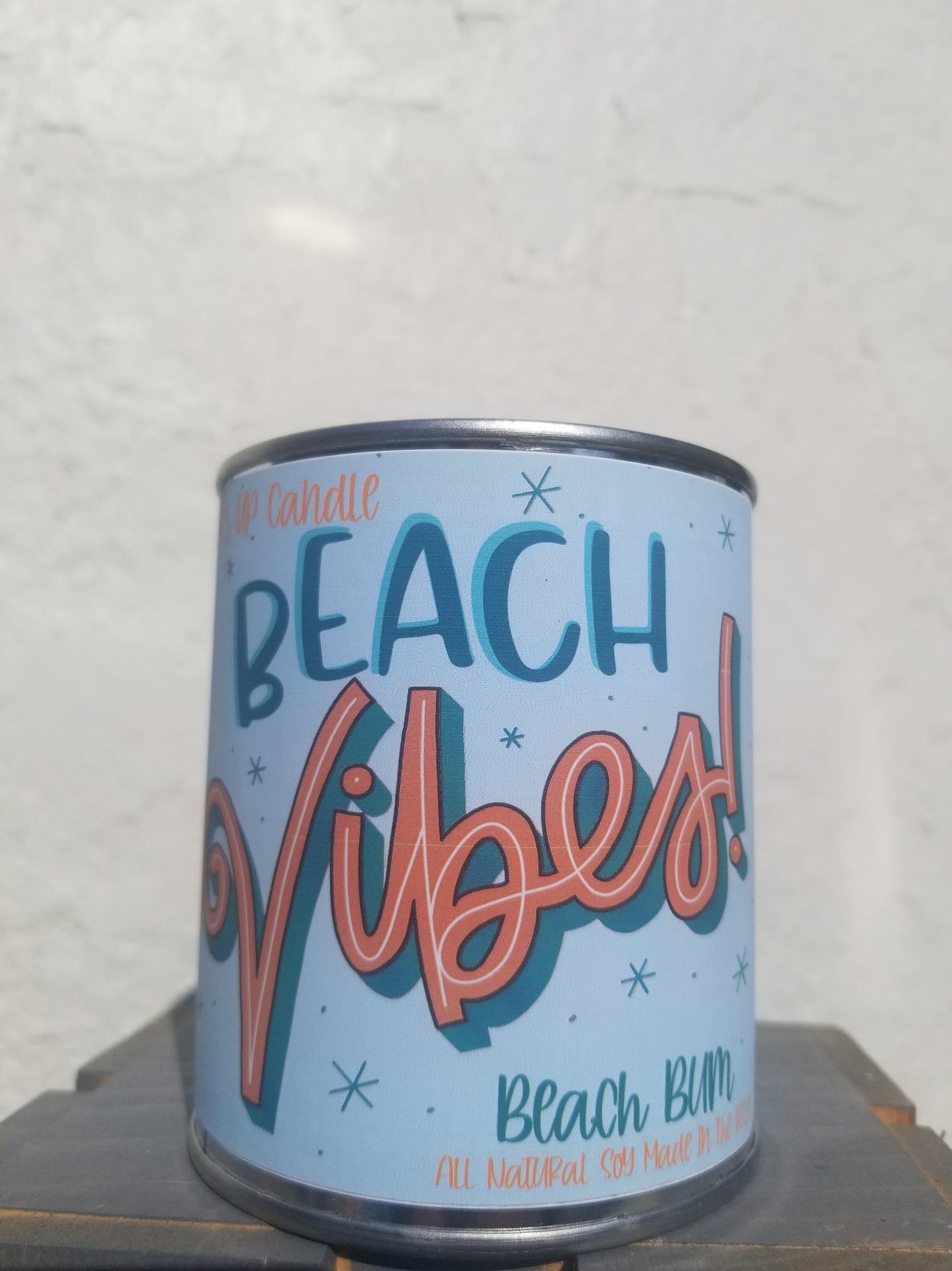 Beach Bum Beach Vibes Paint Can Candle