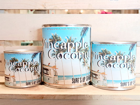Pineapple Coconut Paint Can Candle - Vintage Collection