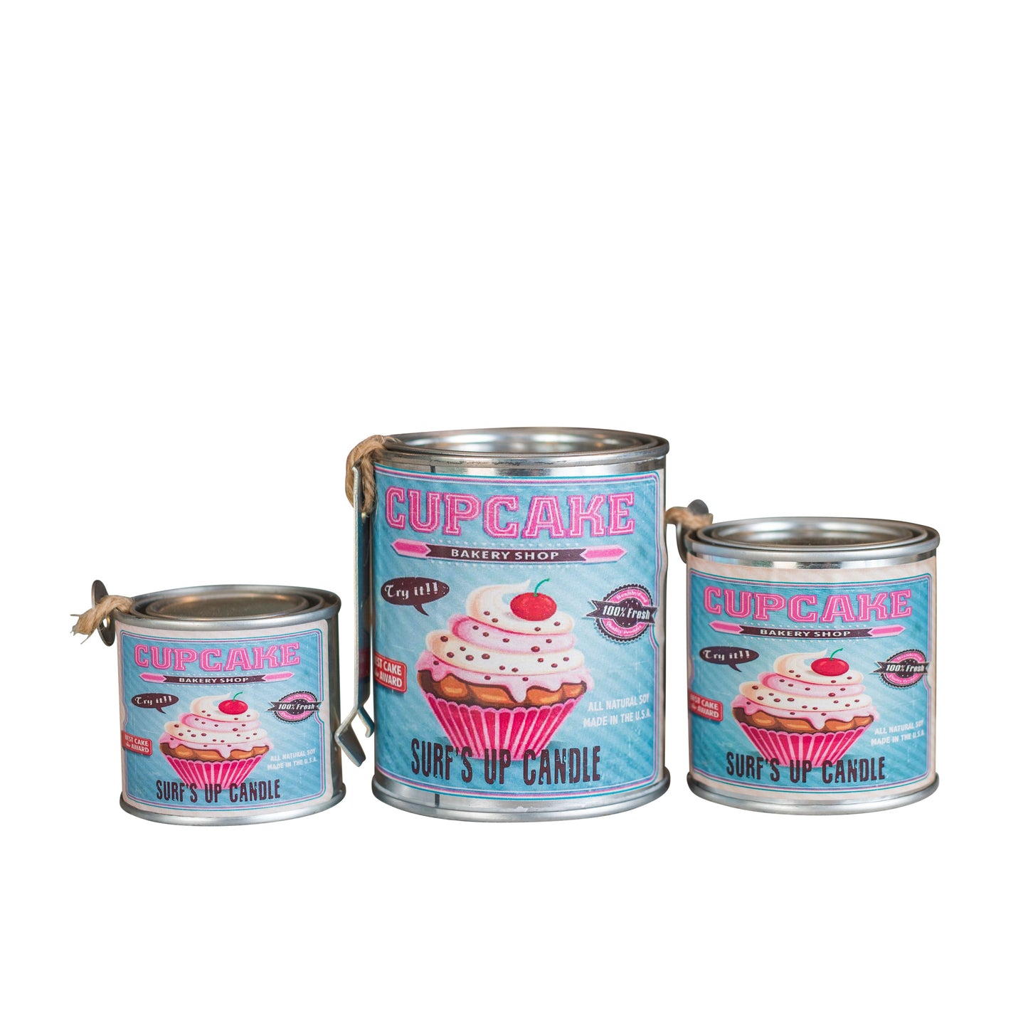 Cupcake Paint Can Candle - Vintage Collection