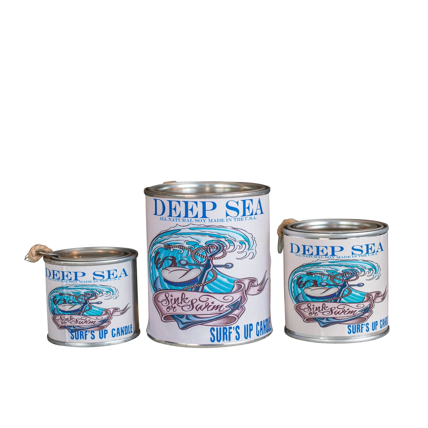 Deep Sea Paint Can Candle - Vintage Collection