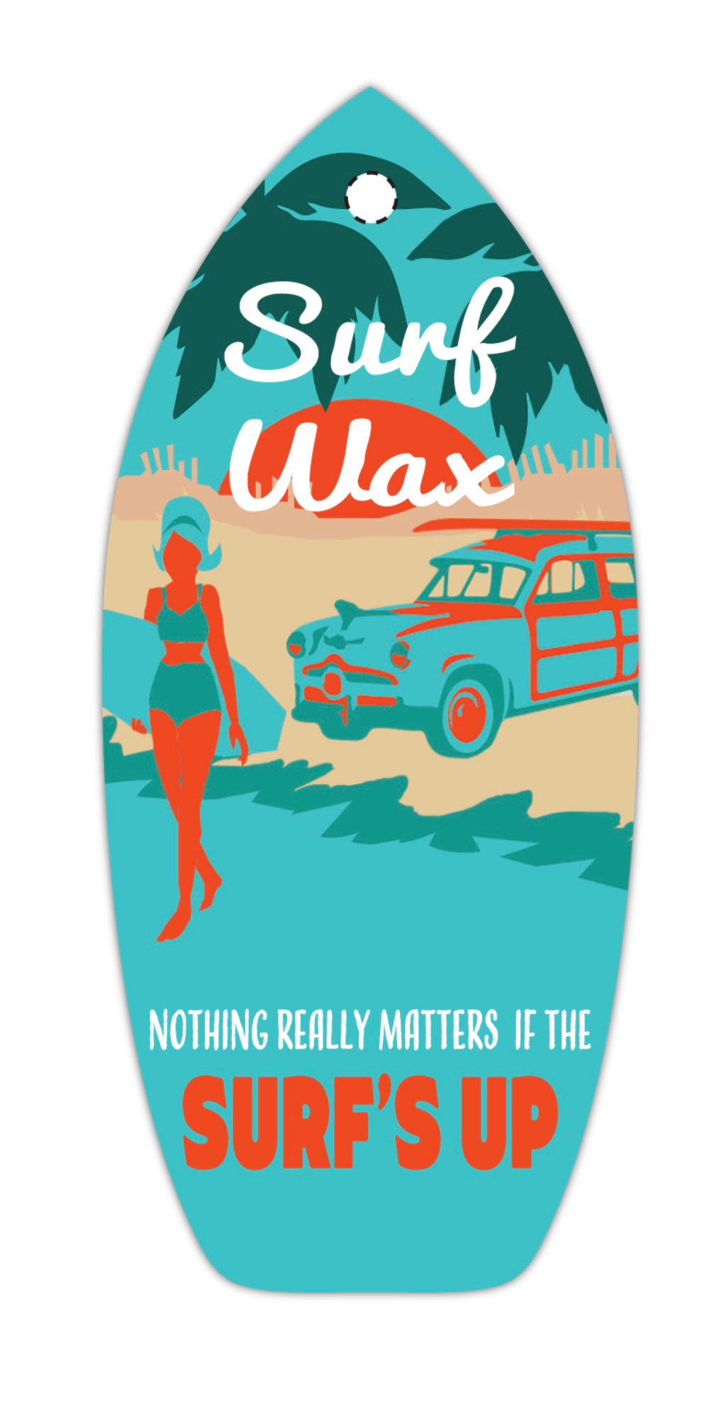 Vintage Surf Wax Air Freshener - Pack of 3