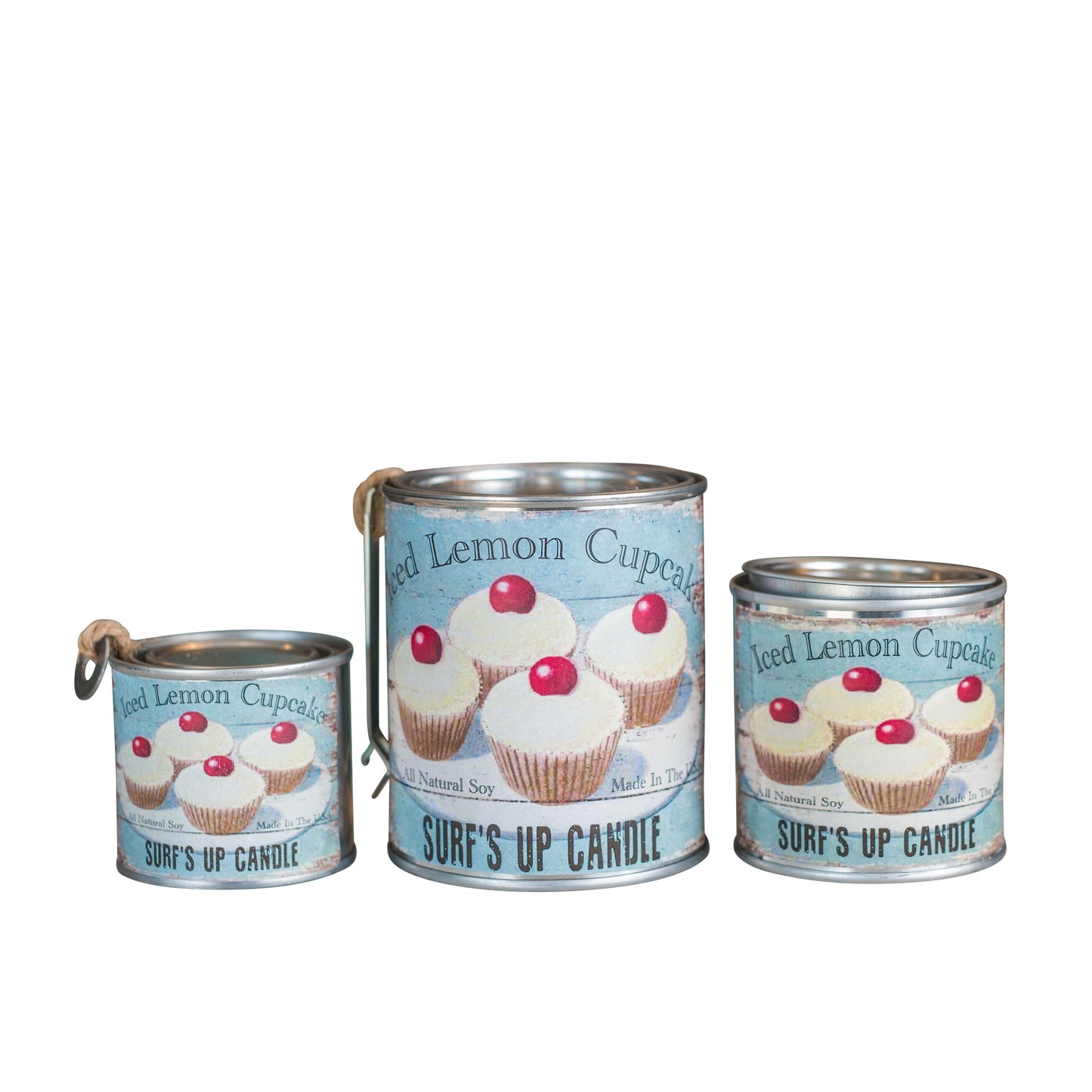 Iced Lemon Cupcake Paint Can Candle- Vintage Collection