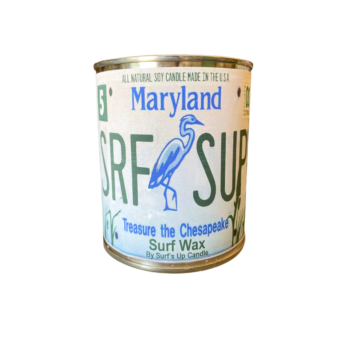 Maryland License Plate Paint Can Candle