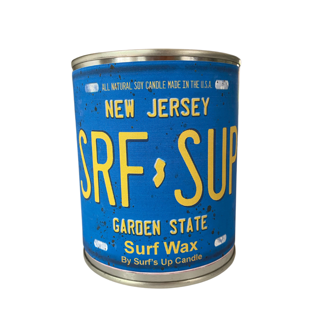 New Jersey License Plate Paint Can Candle