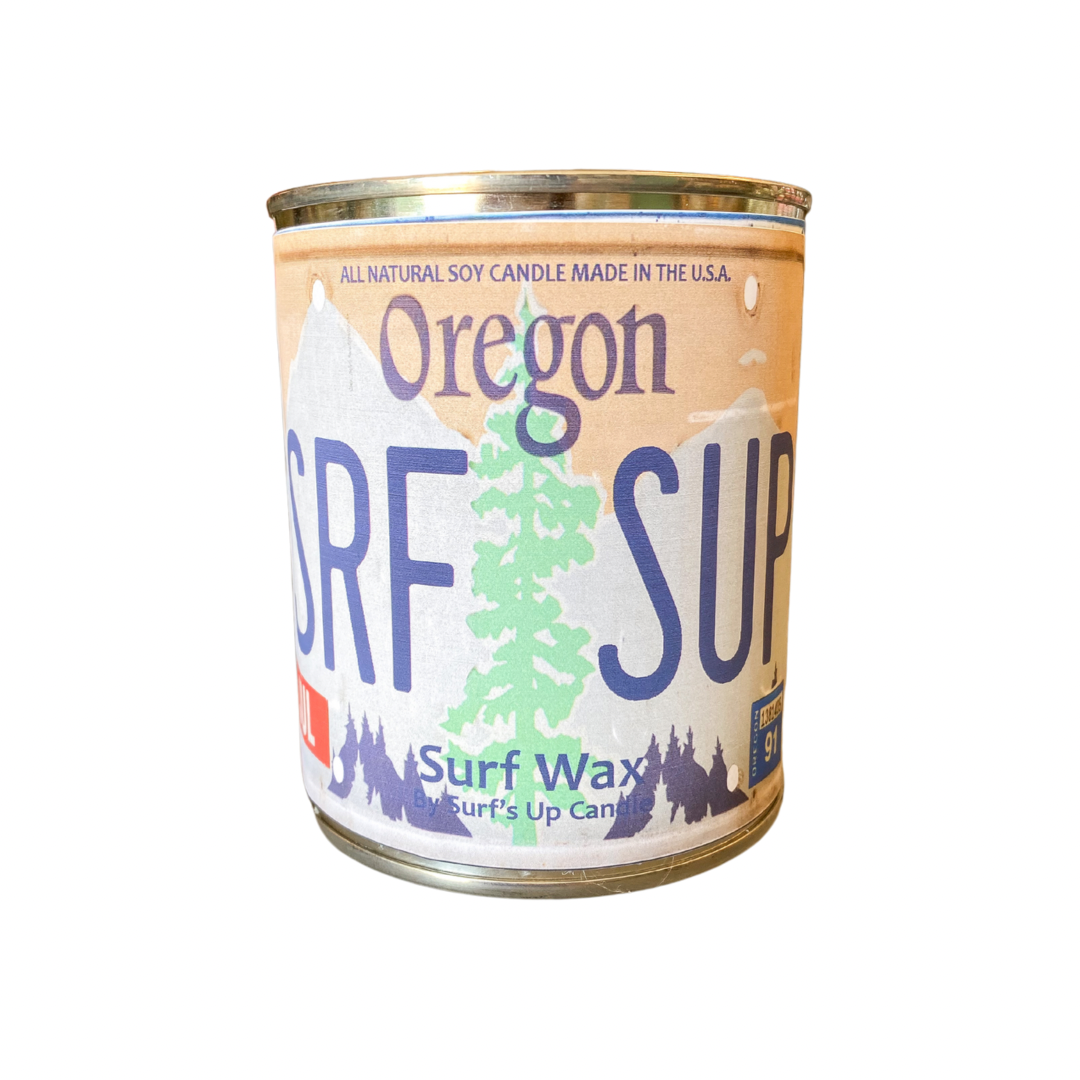 Oregon License Plate Paint Can Candle