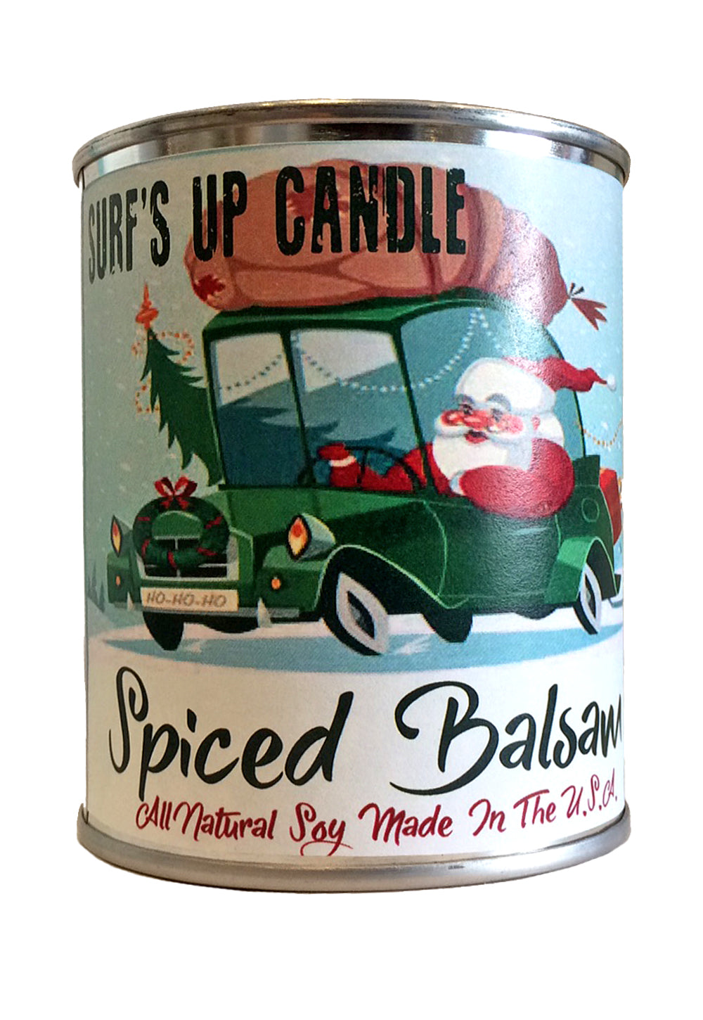surfs up candle spiced balsam soy candle