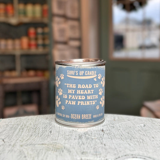 Paved Paw Prints Ocean Breeze Paint Can Candle - Paw-some Scents Collection