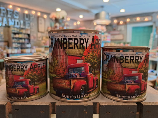 Cranberry Apple Paint Can Candle - Vintage Collection