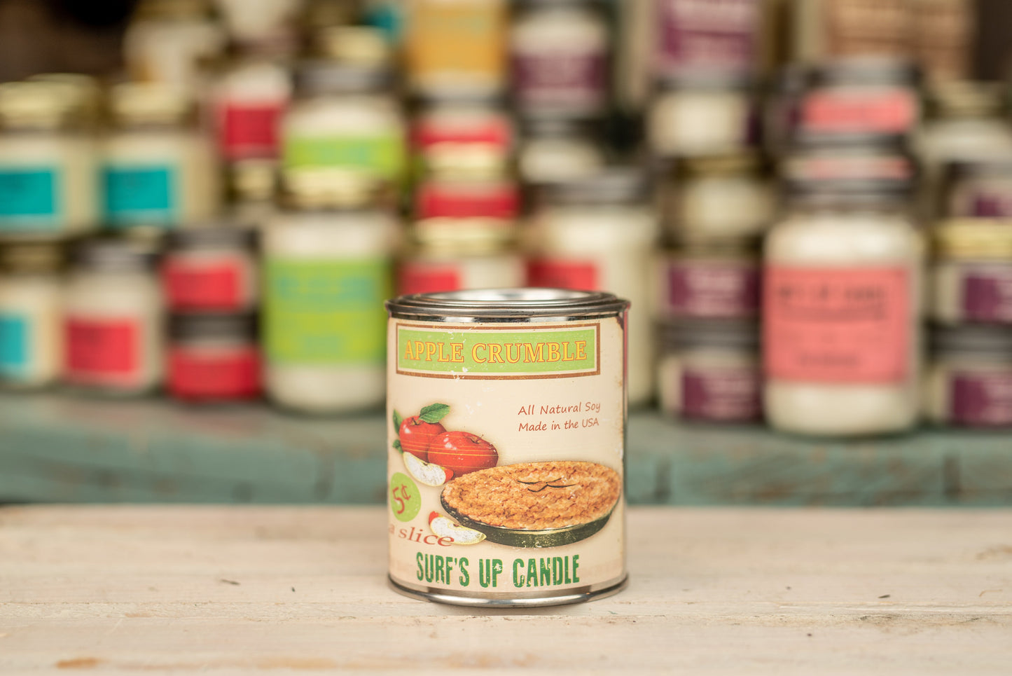 Apple Crumble Paint Can Candle - Vintage Collection