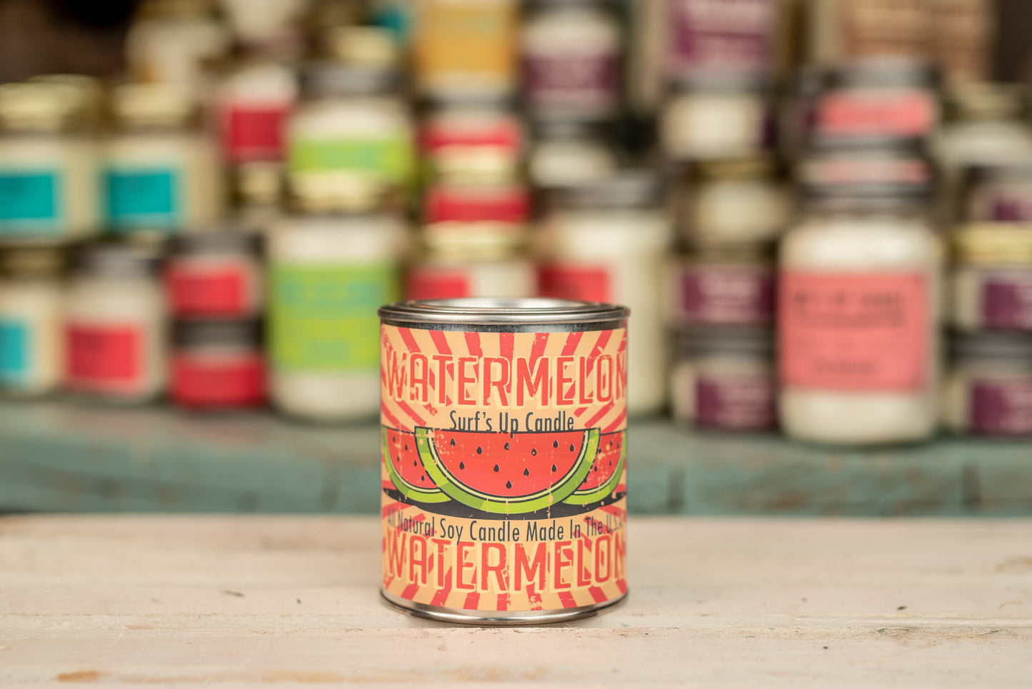 Watermelon Paint Can Candle - Vintage Collection