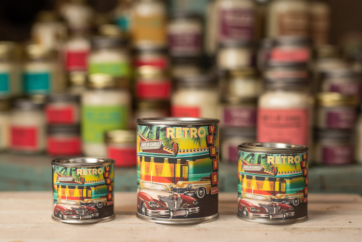 Retro Vibes Paint Can Candle - Vintage Collection