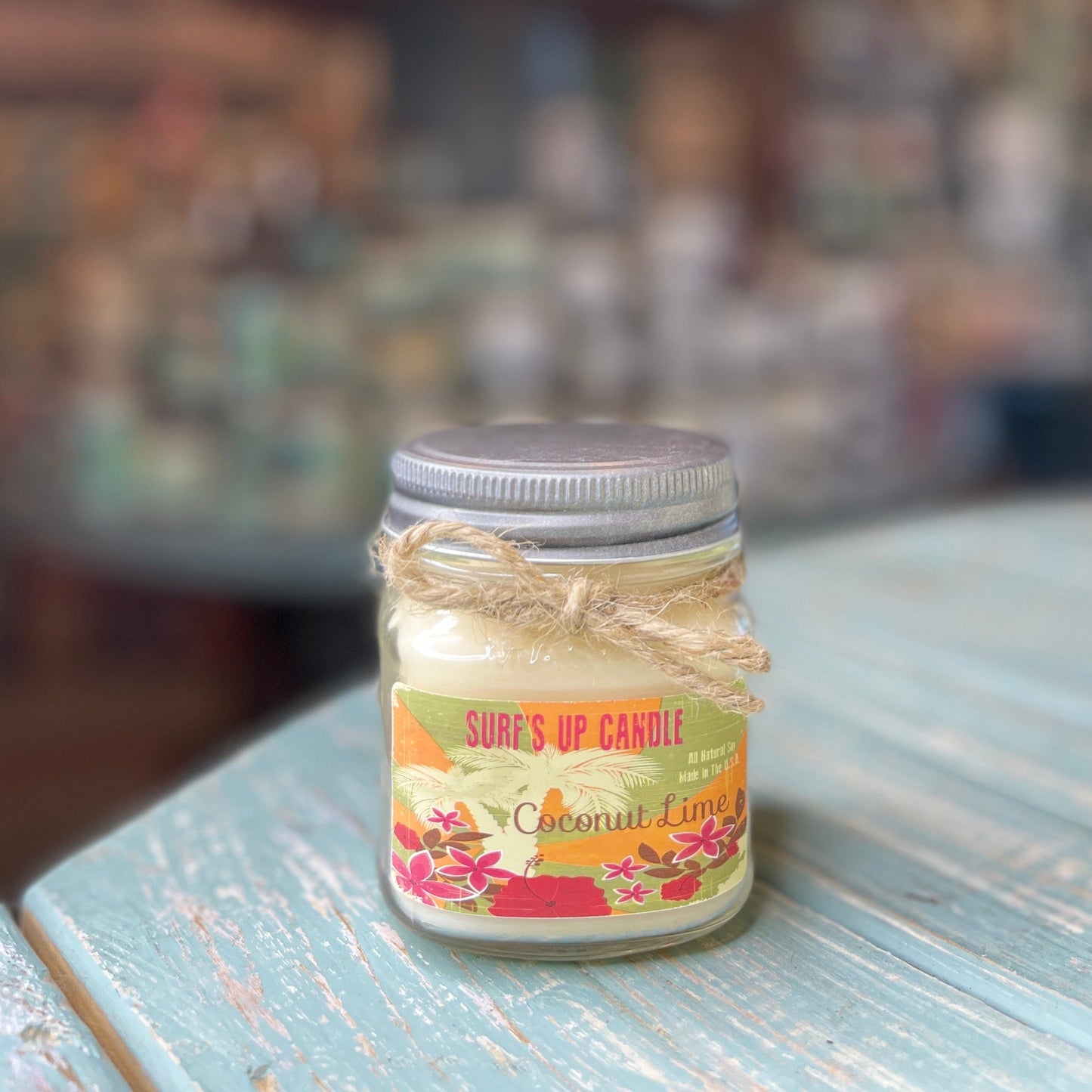 Coconut Lime Mason Jar Candle - Vintage Collection