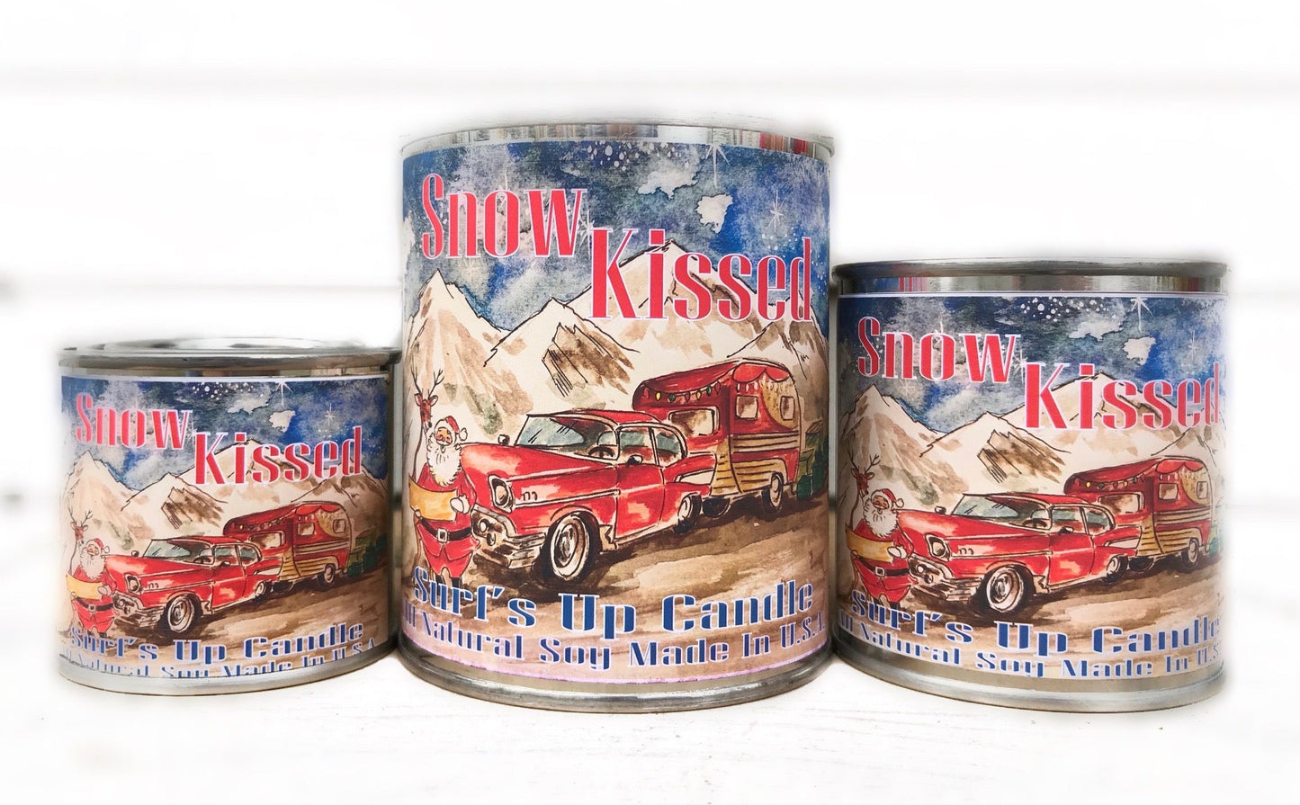 Snow Kissed Paint Can Candle - Vintage Collection