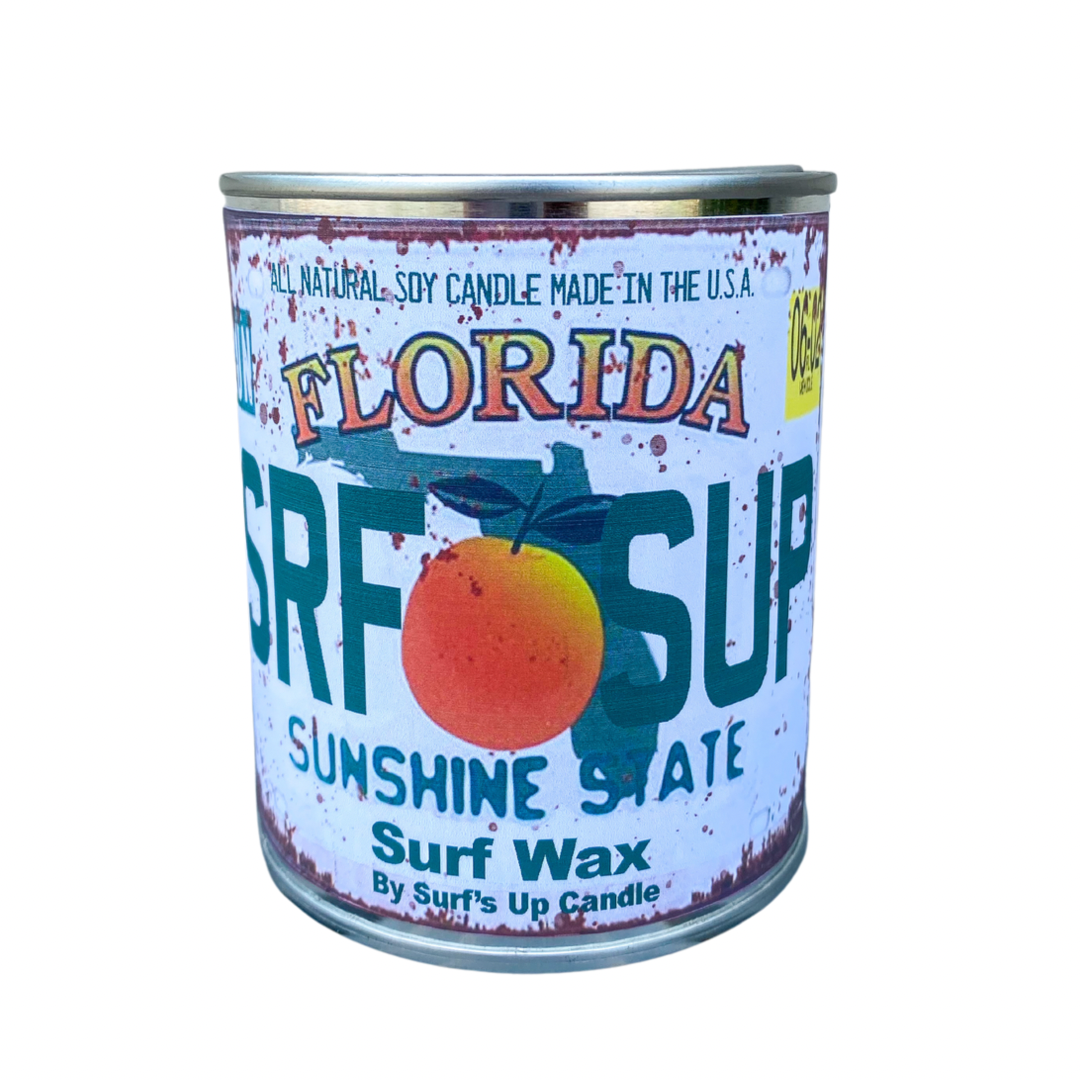 Florida License Plate Paint Can Candle