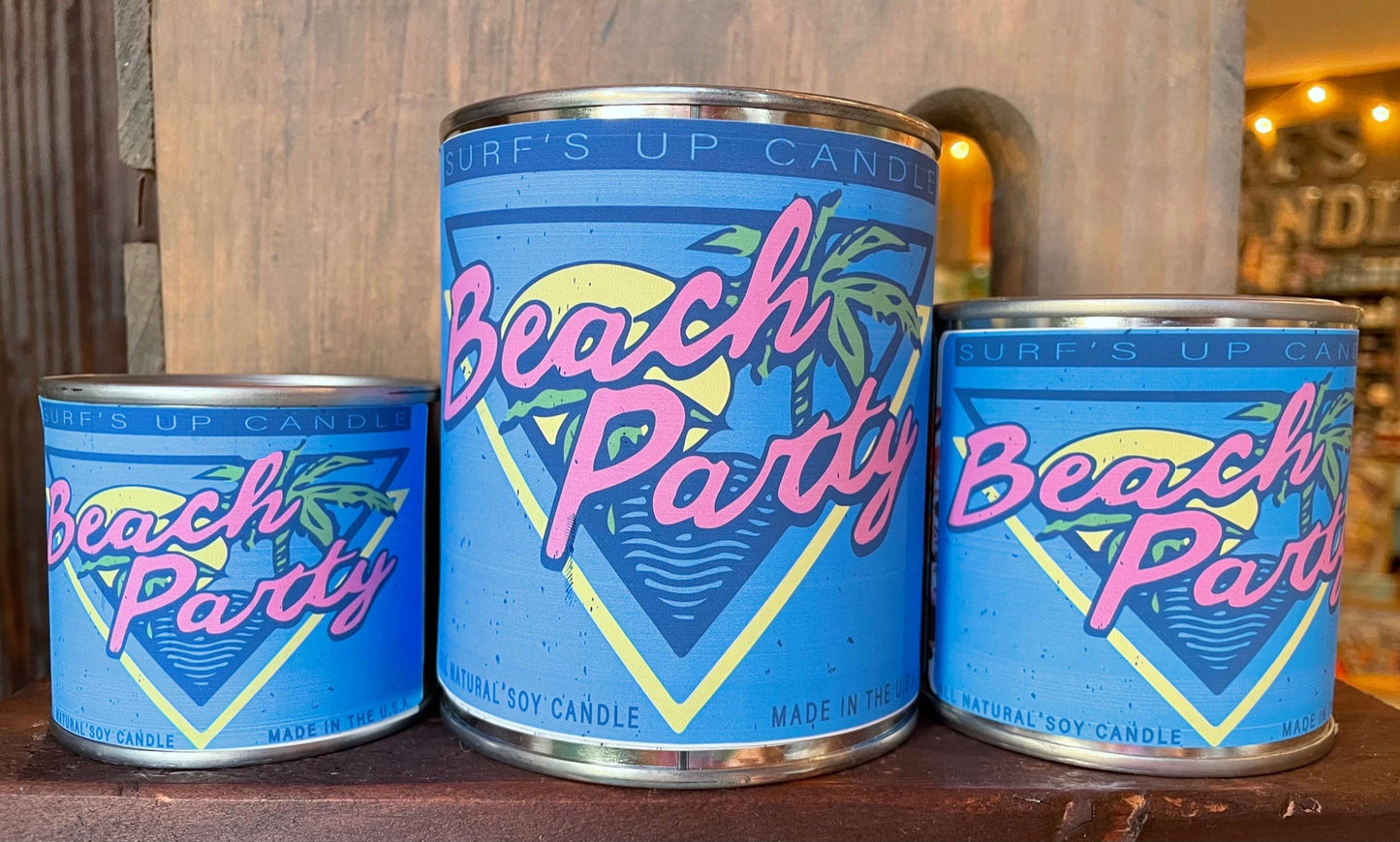 Beach Party Paint Can Candle - Vintage Collection