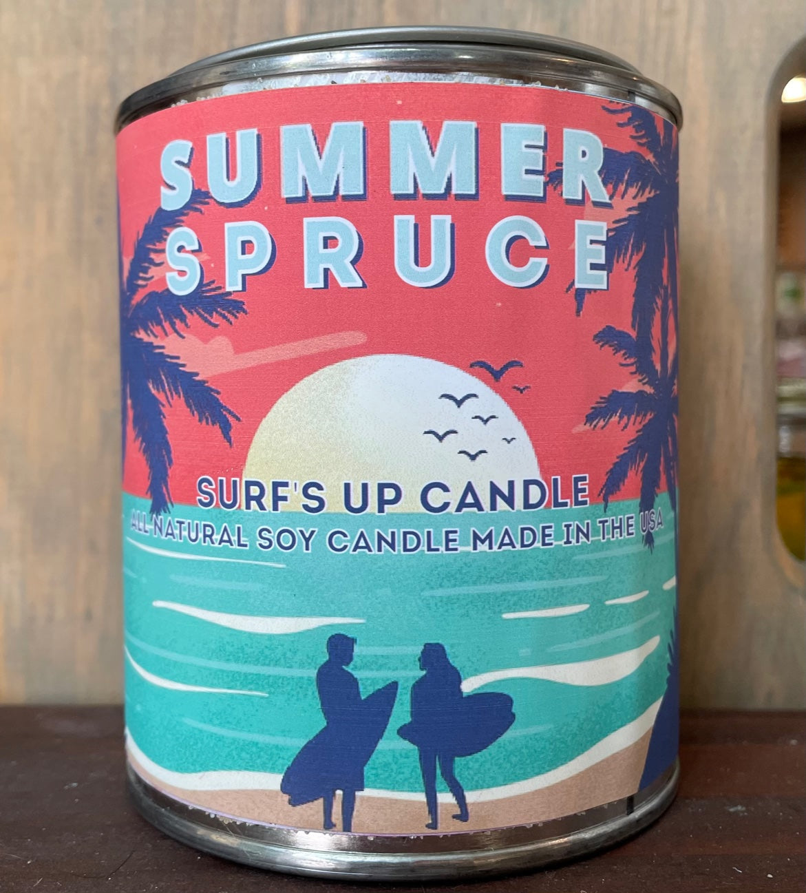 Summer Spruce Paint Can Candle