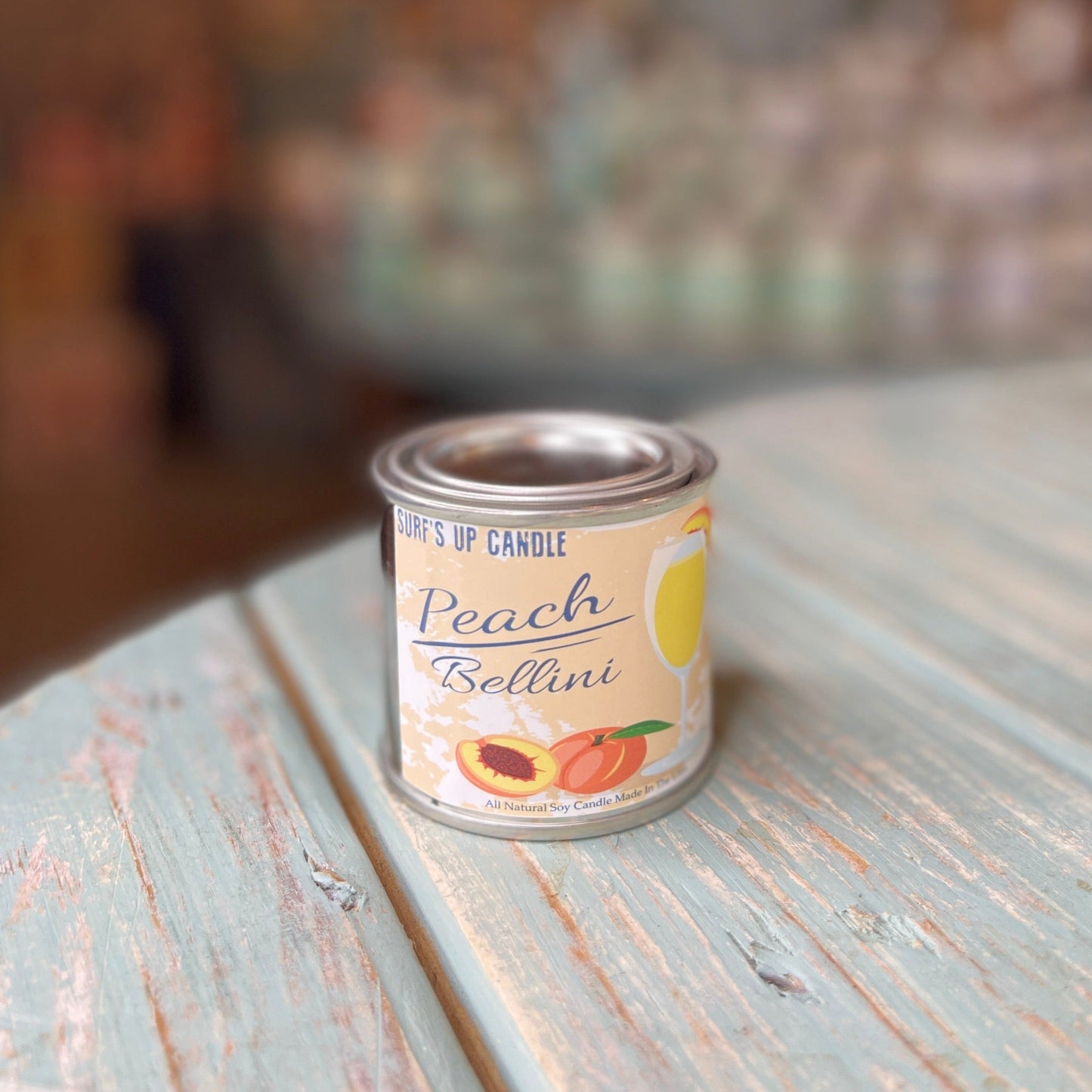 Peach Bellini Paint Can Candle - Vintage Collection