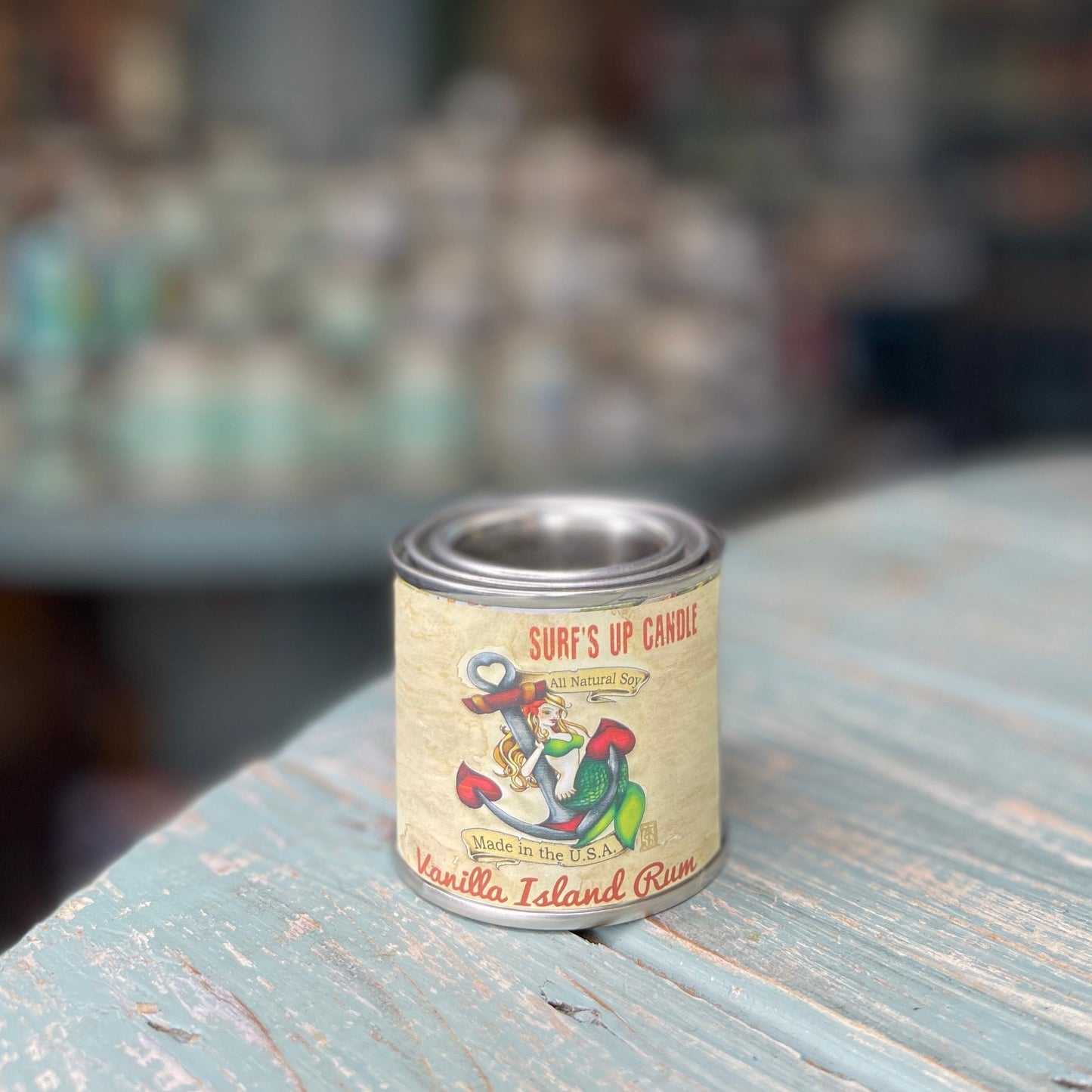 Vanilla Island Rum Paint Can Candle - Vintage Collection