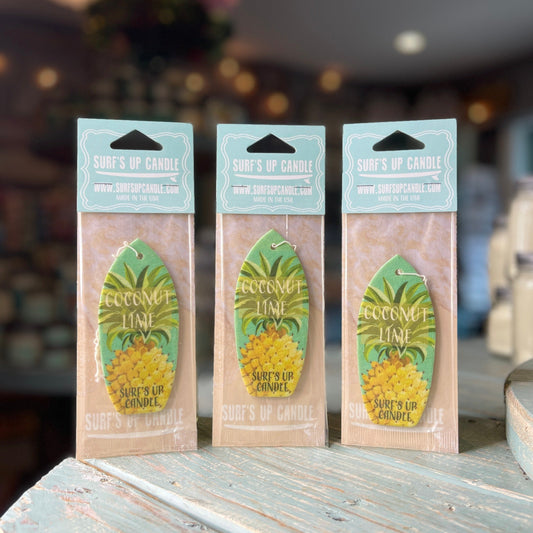 Pineapple  Coconut Lime Air Freshener - Pack of 3