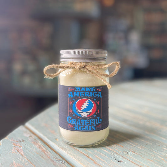 Coconut Lime America Mason Jar Candle- Grateful Dead Inspired Collection