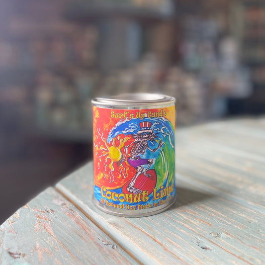 Coconut Lime Surfer Paint Can Candle - Grateful Dead Inspired Collection