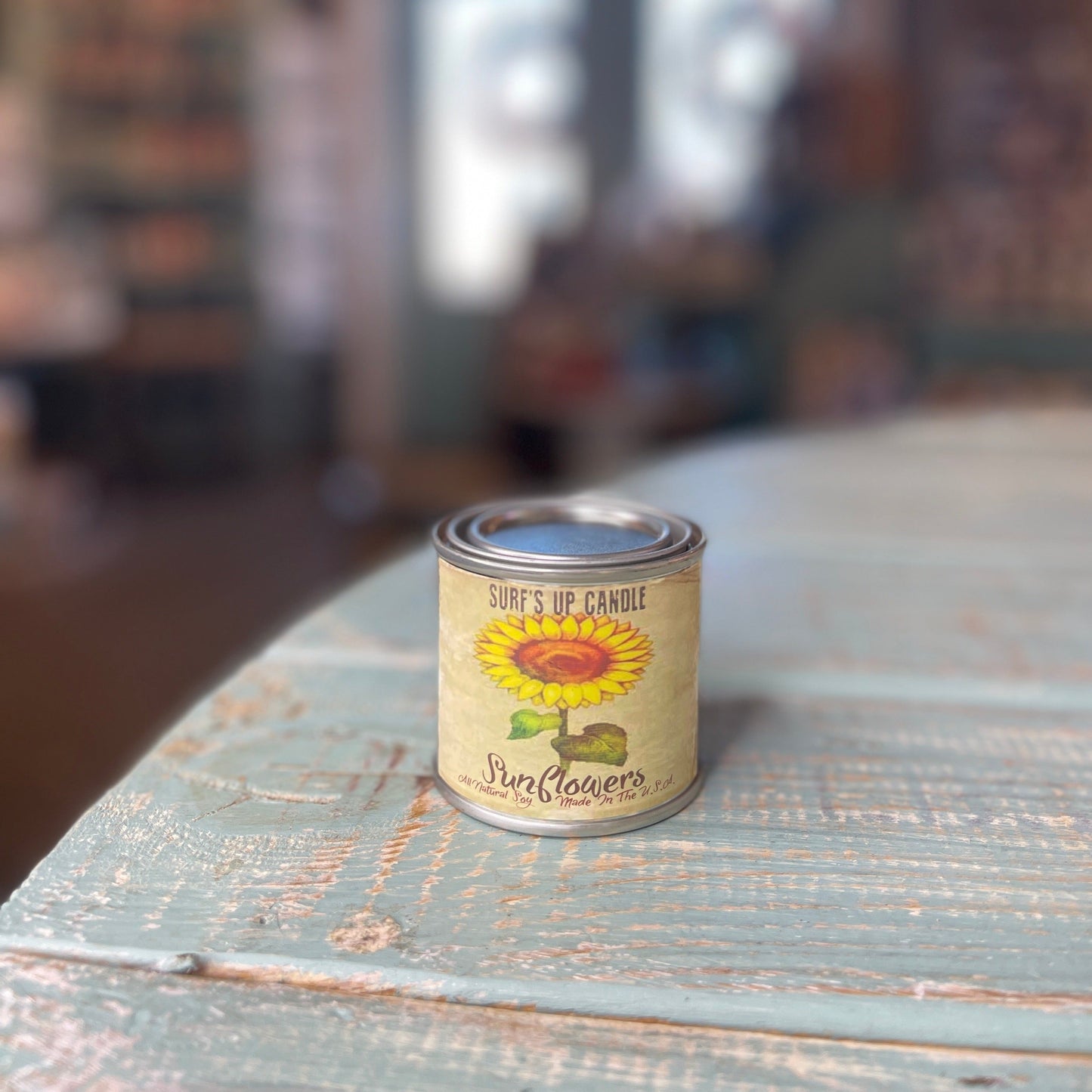 Sunflowers Paint Can Candle - Vintage Collection