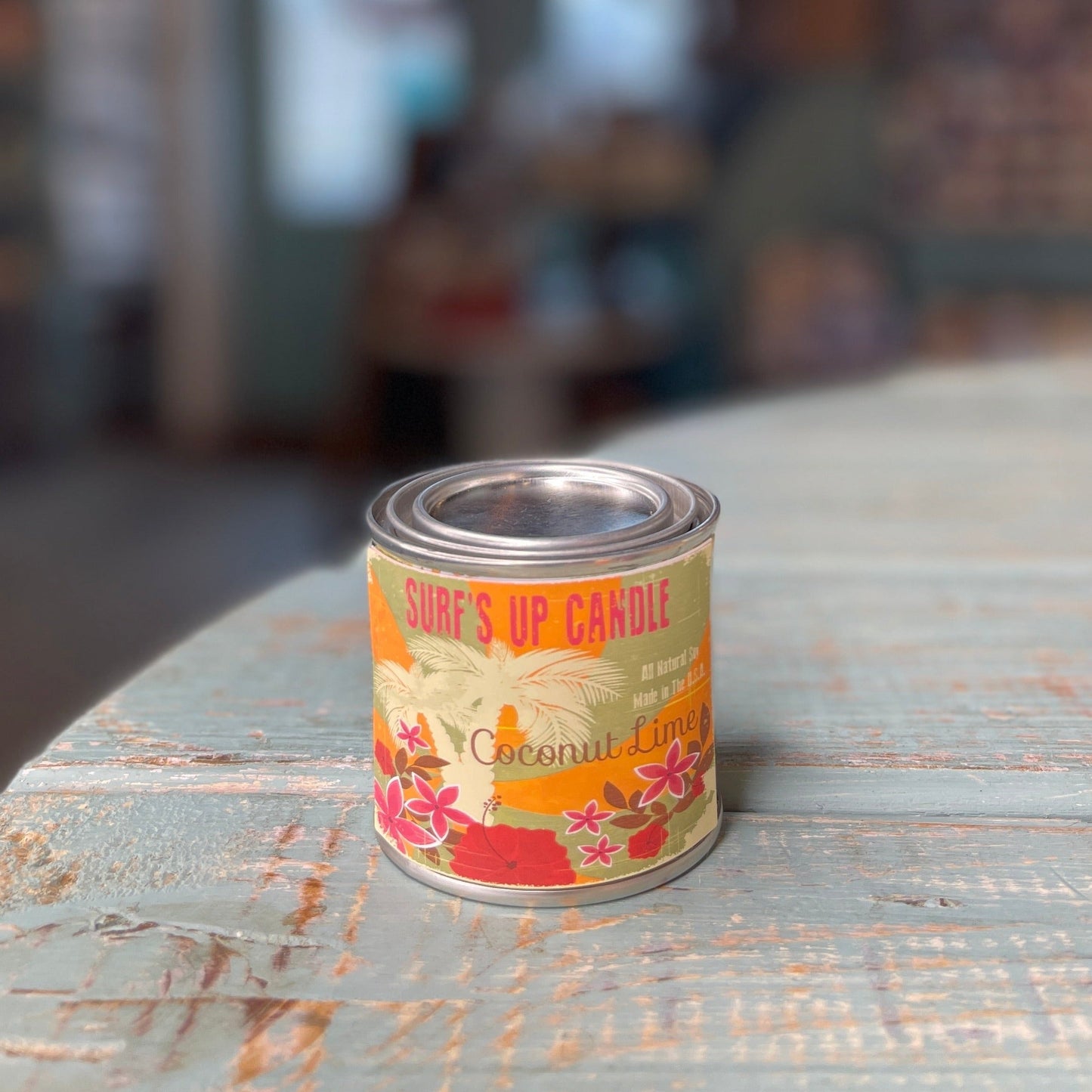 Coconut Lime Paint Can Candle - Vintage Collection