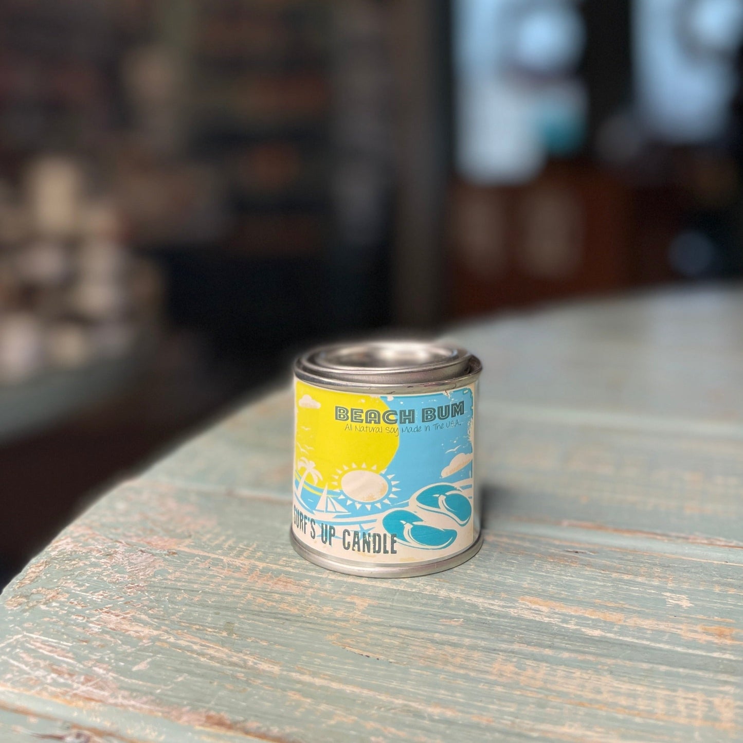 Beach Bum Paint Can Candle - Vintage Collection