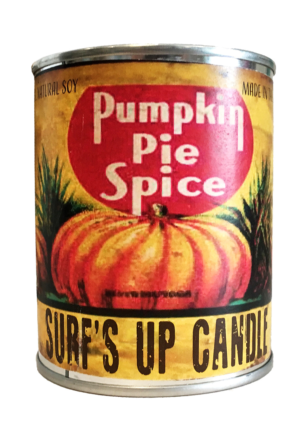 surfs up candle pumpkin spice soy candle