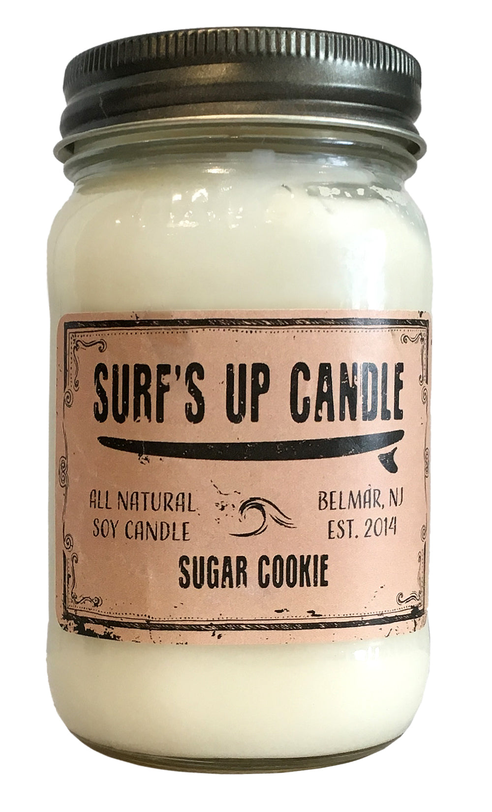 surfs up candle sugar cookie soy candle