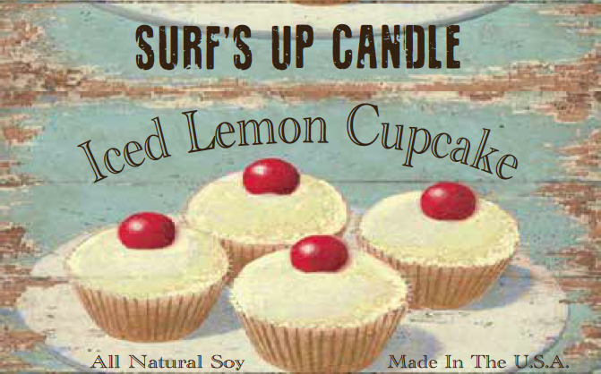 Iced Lemon Cupcake Paint Can Candle- Vintage Collection
