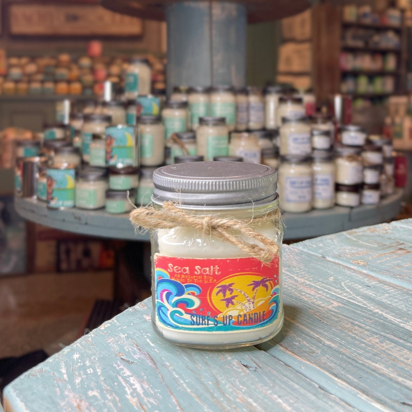 Sea Salt Mason Jar Candle - Vintage Collection