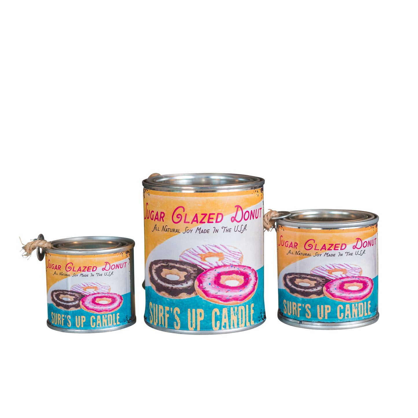 Sugar Glazed Donut Paint Can Candle - Vintage Collection