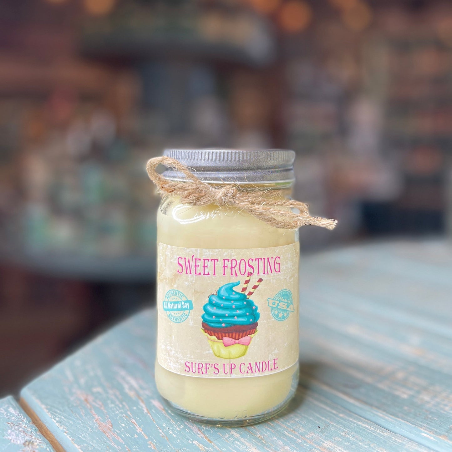 Sweet Frosting Mason Jar Candle - Vintage Collection