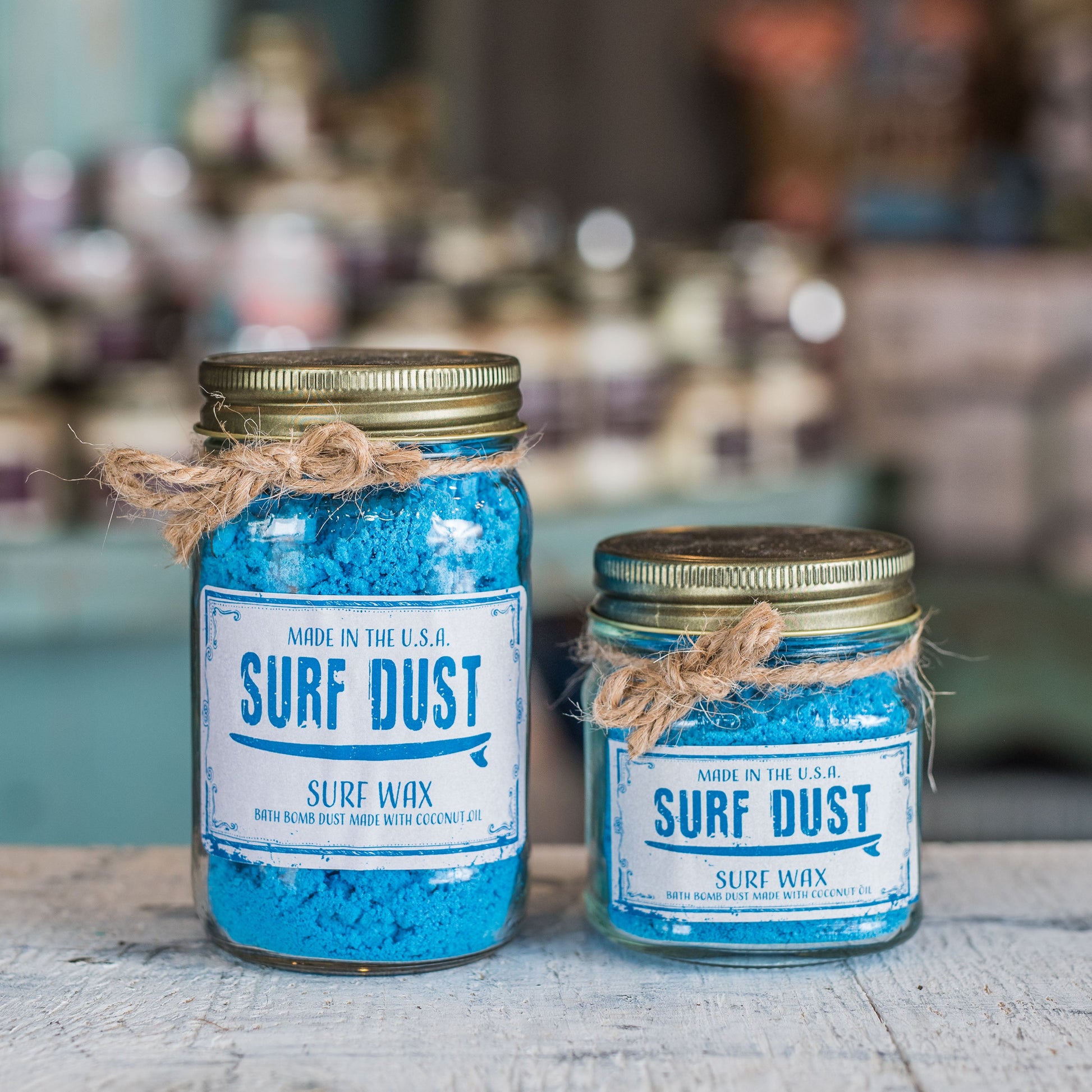 Surf Dust Surf Wax Bath Bomb in a jar